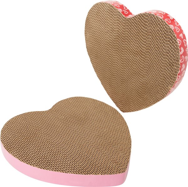 Frisco Valentine Heart Cat Scratcher Toy with Catnip