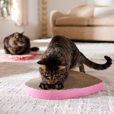 Show full view: Frisco Valentine Heart Cat Scratcher Toy with Catnip, Hearts, 2 count slide 4 of 7
