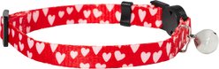 Frisco Valentine's Heart Printed Cat Collar, 8 to 12-in neck, 3/8-in wide slide 2 of 8