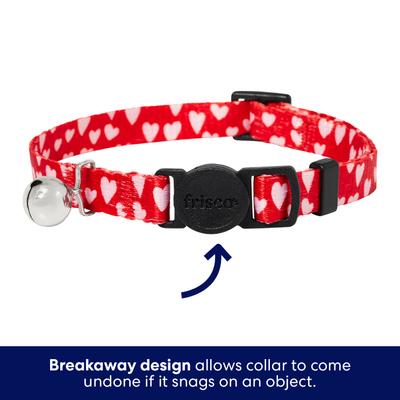 Show full view: Frisco Valentine's Heart Printed Cat Collar, 8 to 12-in neck, 3/8-in wide slide 6 of 10