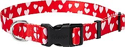 Frisco Valentine's Heart Printed Dog Collar, Large/X-Large