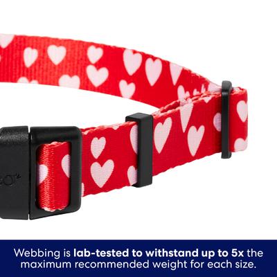 Show full view: Frisco Valentine's Heart Printed Dog Collar, Large/X-Large slide 5 of 10