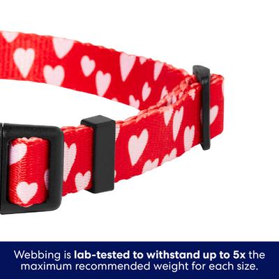 Show full view: Frisco Valentine's Heart Printed Dog Collar, Medium slide 4 of 9