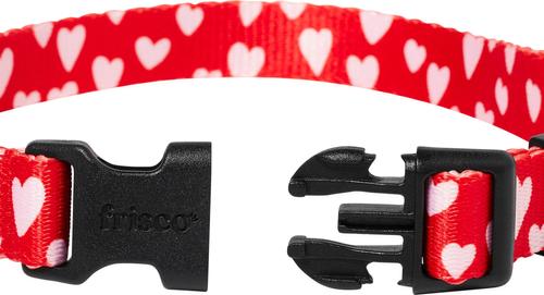 Show full view: Frisco Valentine's Heart Printed Dog Collar, Medium slide 2 of 9
