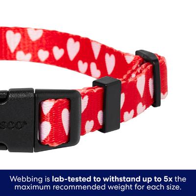 Show full view: Frisco Valentine's Heart Printed Dog Collar, Small slide 4 of 9