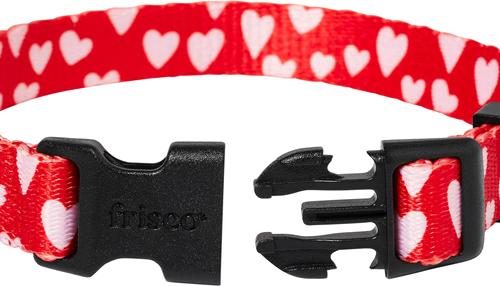 Show full view: Frisco Valentine's Heart Printed Dog Collar, Small slide 2 of 9