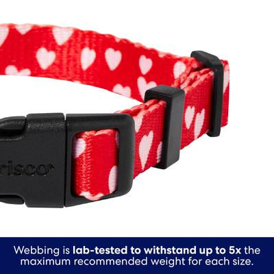 Show full view: Frisco Valentine's Heart Printed Dog Collar, X-Small slide 4 of 9