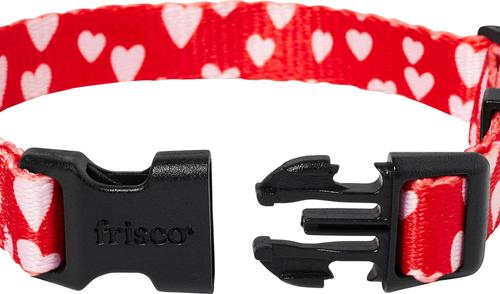Show full view: Frisco Valentine's Heart Printed Dog Collar, X-Small slide 2 of 9