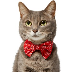 Frisco Valentine's Hearts Dog & Cat Bow Tie, Hearts, X-Small/Small