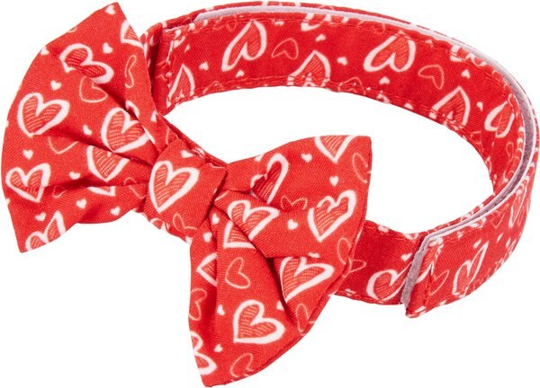 Frisco Patterned Hearts Dog & Cat Bowtie