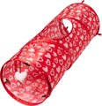 Frisco Valentine Hearts Foldable Play Tunnel Cat Toy with Catnip
