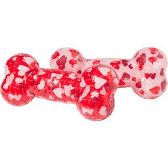 Frisco Valentine Hearts TPR Bone Squeaky Dog Toy