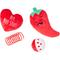 Show in main carousel: Frisco Valentine Hot Pepper Plush, Spring & Ball Variety Pack Cat Toy with Catnip, 4 count slide 1 of 7