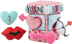 Frisco Valentine Kissing Booth Hide & Seek Puzzle Plush Squeaky Dog Toy, Small/Medium