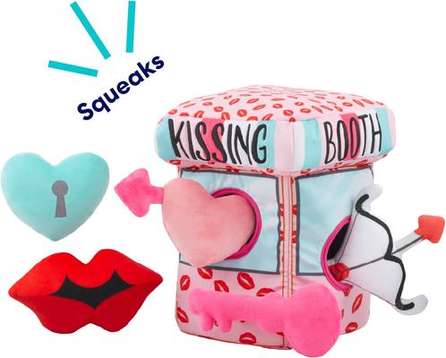 Show full view: Frisco Valentine Kissing Booth Hide & Seek Puzzle Plush Squeaky Dog Toy, Small/Medium slide 5 of 9