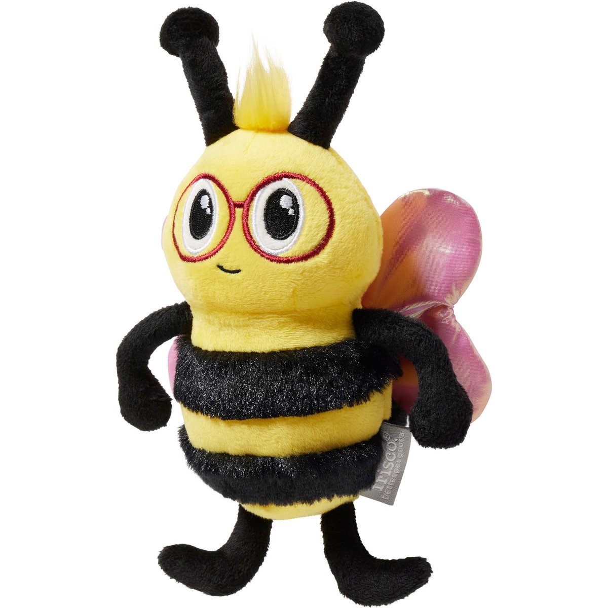 Frisco Love Buzz Bee Plush Squeaky Dog Toy, Small/Medium