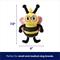Show in main carousel: Frisco Valentine Love Buzz Bee Plush Squeaky Dog Toy, Small/Medium slide 3 of 8
