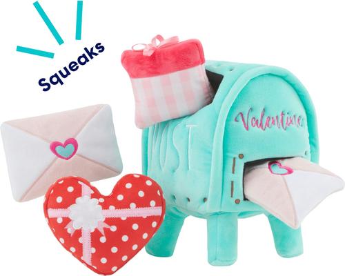 Show full view: Frisco Valentine Love Letters Hide & Seek Puzzle Plush Squeaky Dog Toy, Small/Medium slide 4 of 8