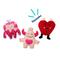 Show in main carousel: Frisco Valentine Love Monsters Plush Squeaky Dog Toy, Small/Medium, 3 count slide 3 of 6
