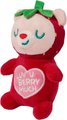 Frisco Valentine Strawberry Bear Plush Squeaky Dog Toy, Small