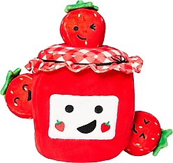 Frisco Valentine Strawberry Jam Hide & Seek Puzzle Plush Squeaky Dog Toy, Small/Medium