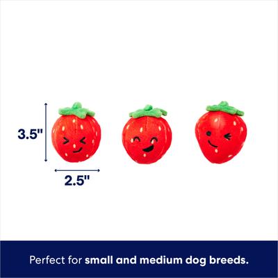 Show full view: Frisco Valentine Strawberry Jam Hide & Seek Puzzle Plush Squeaky Dog Toy, Small/Medium slide 3 of 8