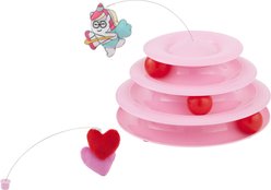 Frisco Valentine Cat Tracks Cat Toy with Catnip, Unicorn & Hearts