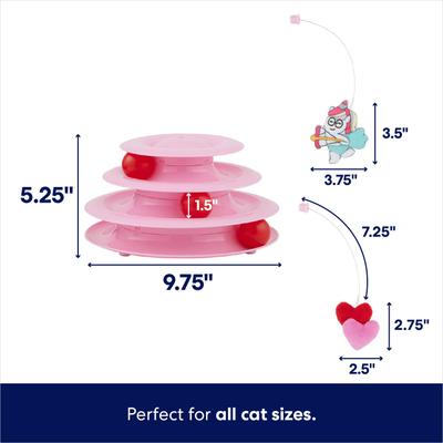 Show full view: Frisco Valentine Cat Tracks Cat Toy with Catnip, Unicorn & Hearts slide 2 of 7