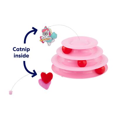 Show full view: Frisco Valentine Cat Tracks Cat Toy with Catnip, Unicorn & Hearts slide 3 of 7