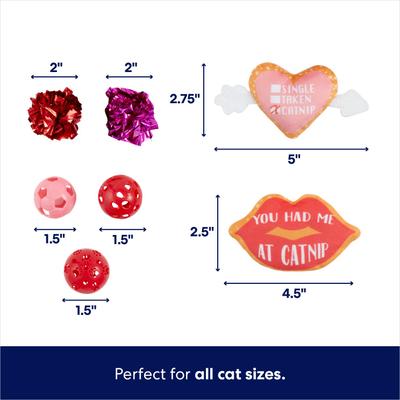 Show full view: Frisco Valentine Variety Pack Cat Toy with Catnip, 13 count slide 3 of 8