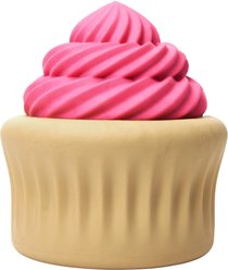 Frisco Vanilla Flavored Cupcake Rubber Chew Dog Toy for Heavy Chewers, Large/X-Large