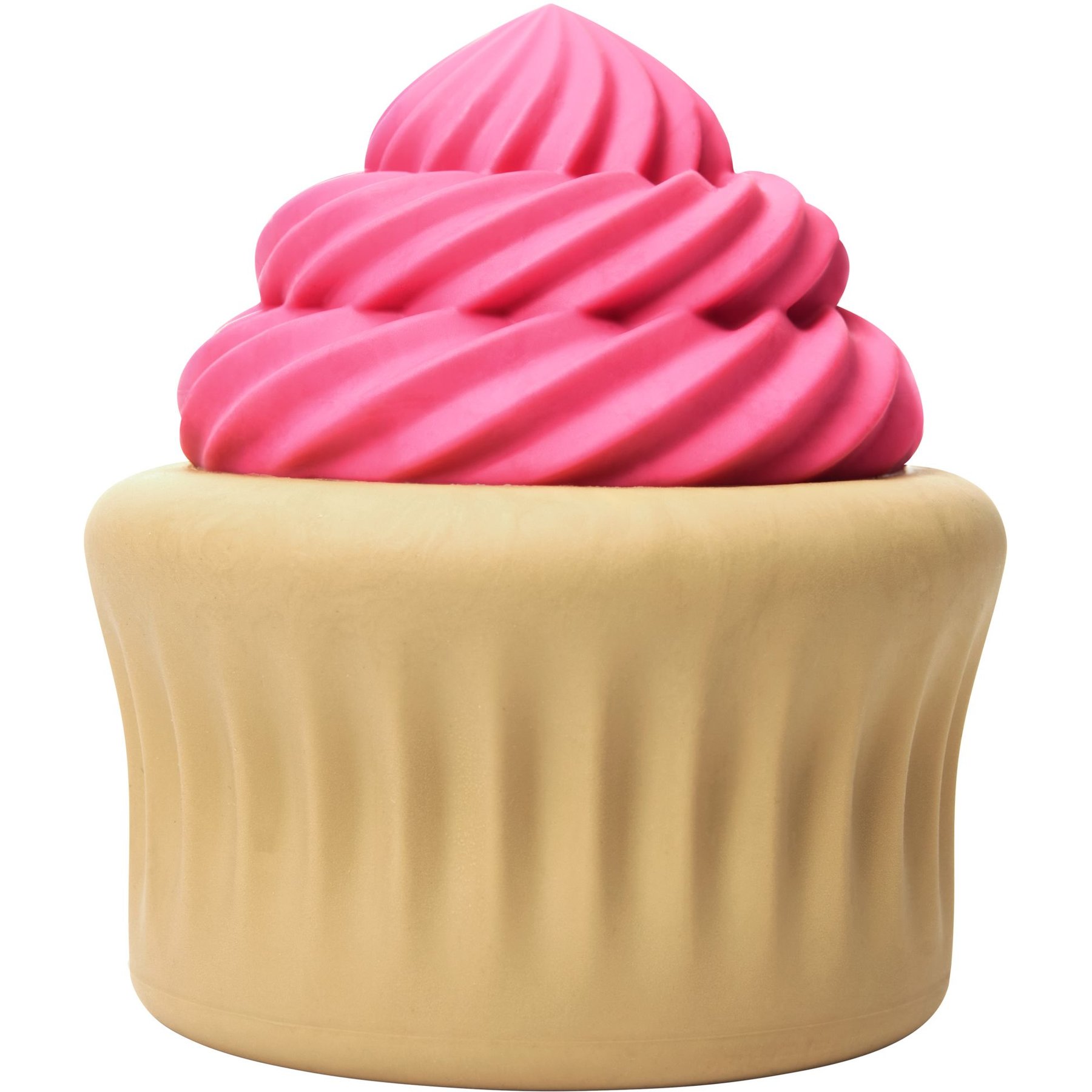 Frisco Vanilla Flavored Cupcake Rubber Chew Dog Toy for Heavy Chewers, Large/X-Large
