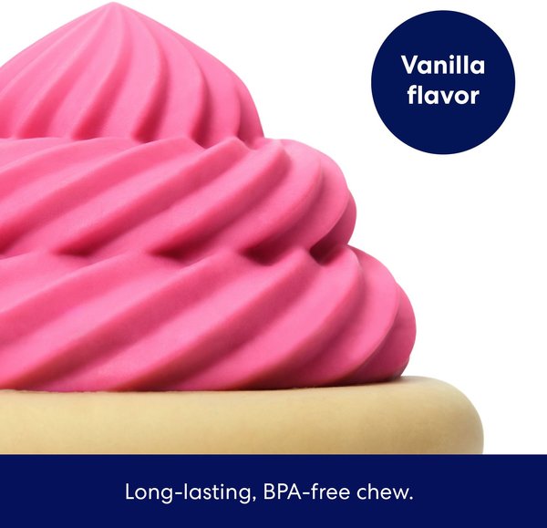 Show full view: Frisco Vanilla Flavored Cupcake Rubber Chew Dog Toy for Heavy Chewers, Large/X-Large slide 3 of 9
