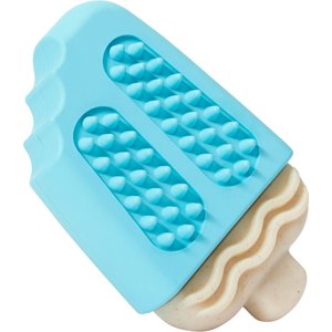 Frisco Vanilla Flavored Popsicle Rubber & Nylon Chew Dog Toy for Heavy Chewers, Small/Medium