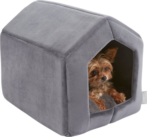 Frisco Velvet Covered House Cat & Dog Bed