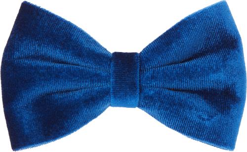 Show full view: Frisco Velvet Dog Collar With Removable Velvet Bow, Blue, SM - Neck: 10-14-in, Width: 5/8-in slide 4 of 7