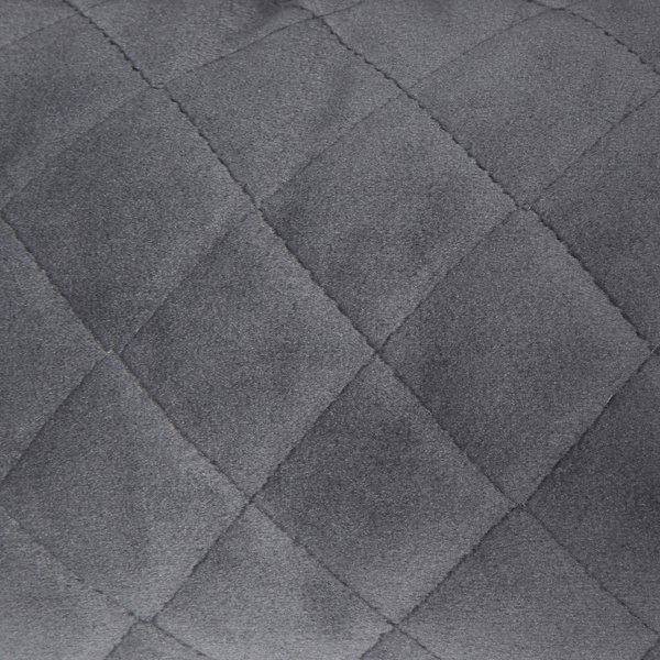 Frisco Velvet Quilted Bolster Cat & Dog Bed