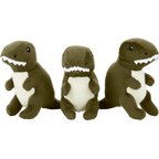 Frisco Volcano & Dinosaurs Hide & Seek Puzzle Plush Squeaky Dog Toy Refills, Small, 3 count