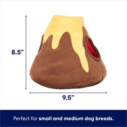 Frisco Volcano & Dinosaurs Hide & Seek Puzzle Plush Squeaky Dog Toy, Small/Medium slide 2 of 5