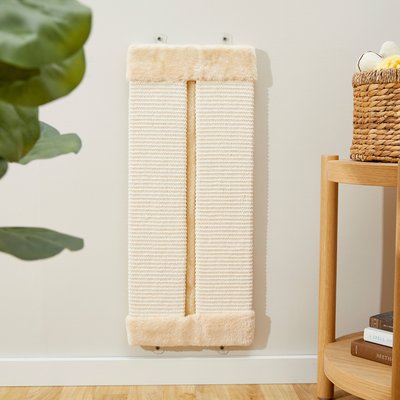 Frisco Frisco Wall Sisal Cat Scratcher, Cream, Large