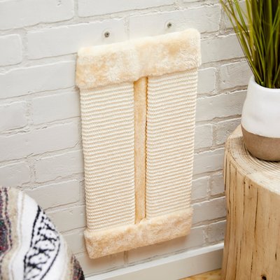 Frisco Frisco Wall Sisal Cat Scratcher, Small, bundle of 2, Cream