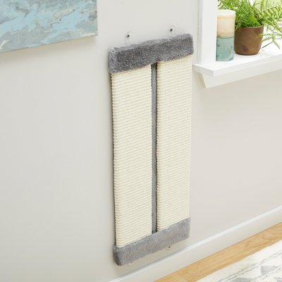 Frisco Frisco Wall Sisal Cat Scratcher, Gray, Large