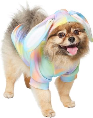 Show full view: Frisco Wash Effect Bunny Ear Dog & Cat Hoodie, Small slide 4 of 11