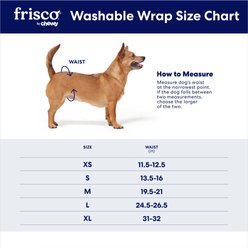Frisco Washable Dog Diaper Male Wraps, X-Large, 3 count, Whales slide 2 of 6