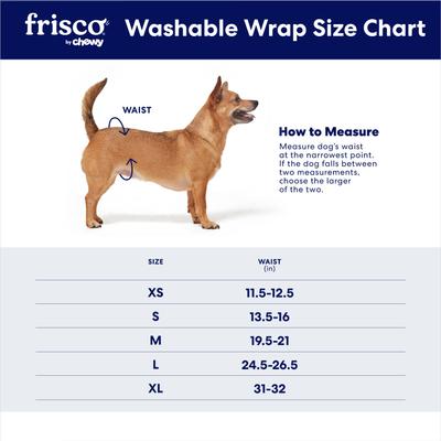 Show full view: Frisco Washable Dog Diaper Male Wraps, X-Large, 3 count, Whales slide 2 of 8