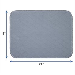 Frisco Washable Dog Potty Pads, Gray, 18 x 24-in, Unscented, 2 count slide 2 of 5