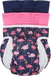 Frisco Washable Female Diaper, Large, 3 count, Flamingo