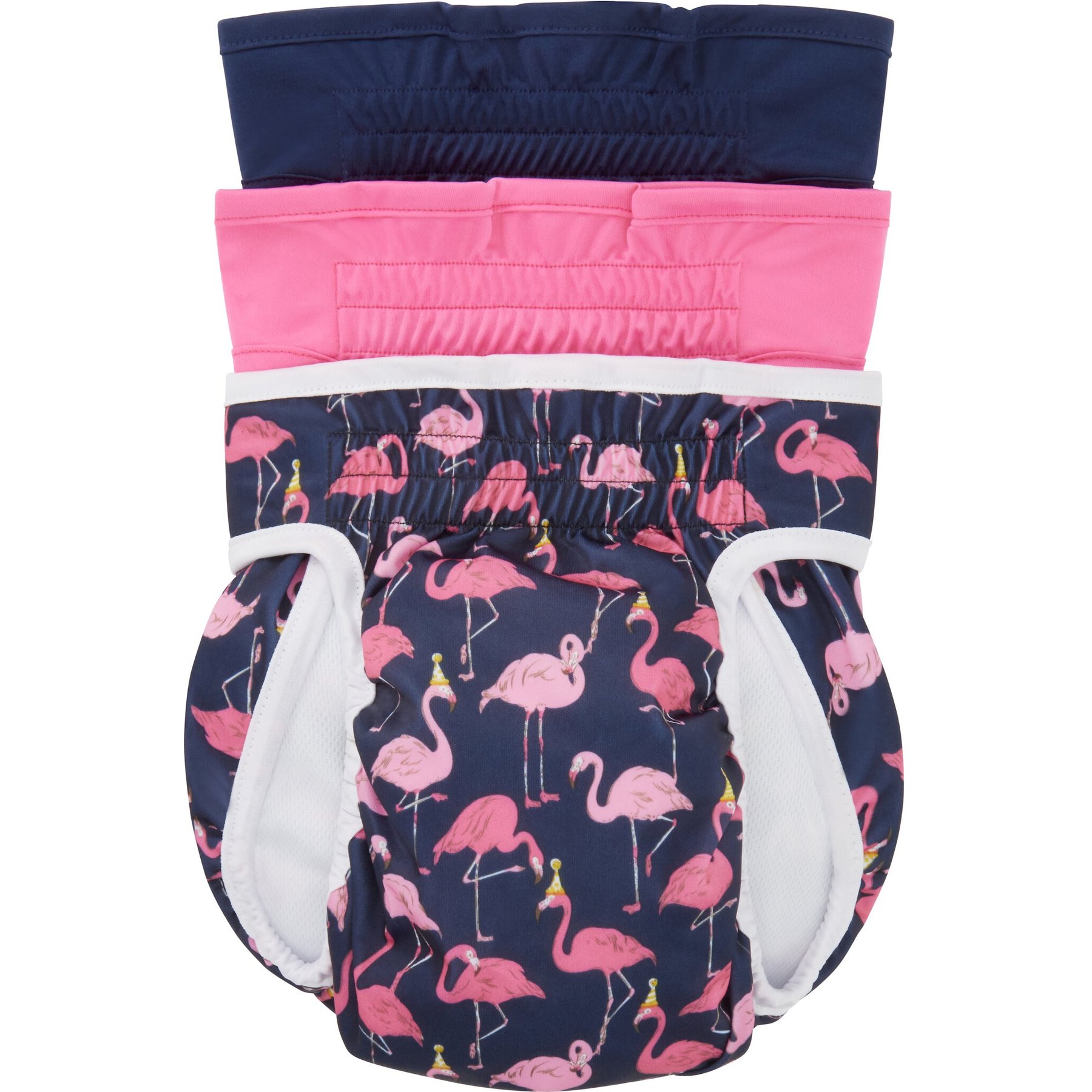 Frisco Washable Female Diaper, Large, 3 count, Flamingo