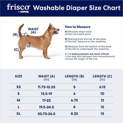 Frisco Washable Female Dog Diaper, X-Large, 3 count slide 2 of 6