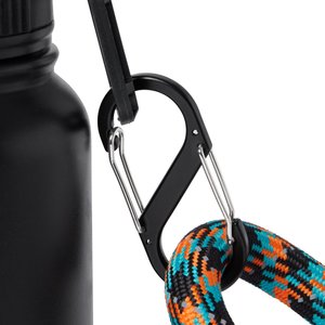 Frisco Water Bottle with Treat Food Container, Black